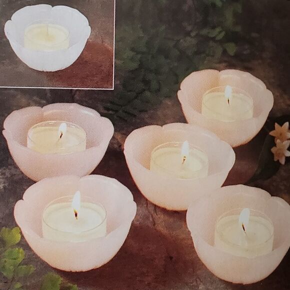 🩵NIB PartyLite Wax Tealight Holder Set of 5 - Picture 2 of 9